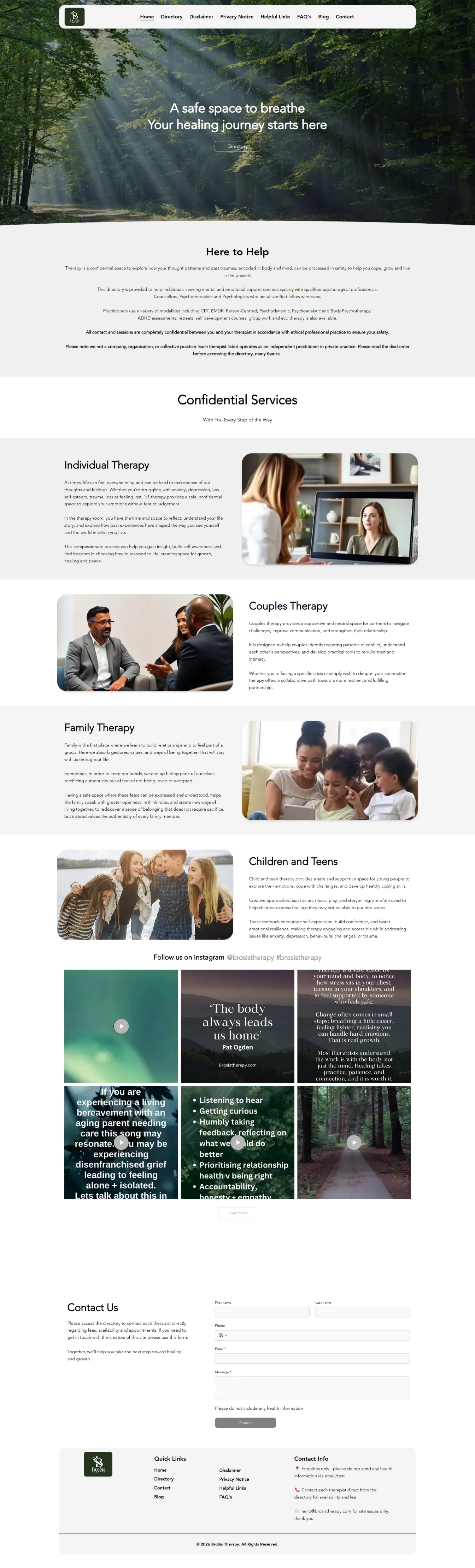 BroSis Therapy — website by Websylime