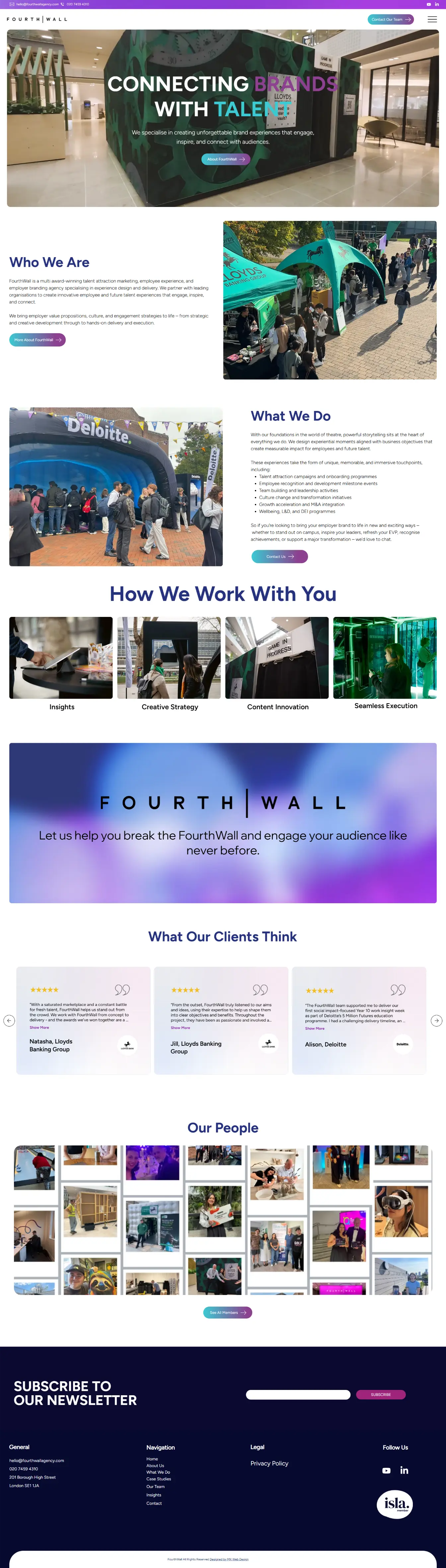 FourthWall Agency — website by Websylime
