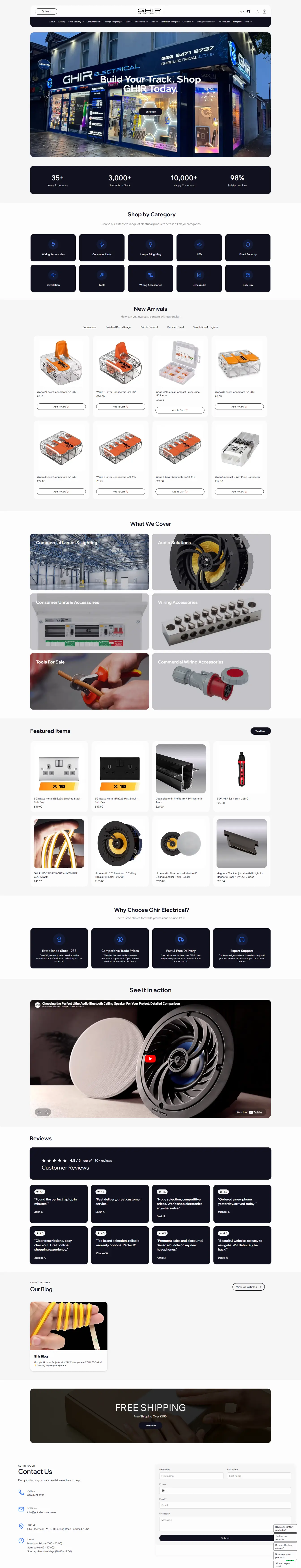 Ghir Electrical — website by Websylime