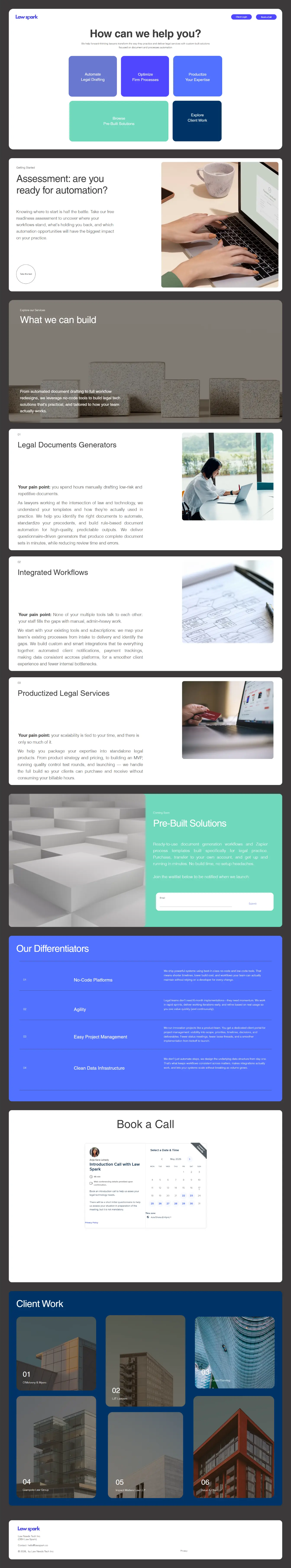 Law Spark — website by Websylime