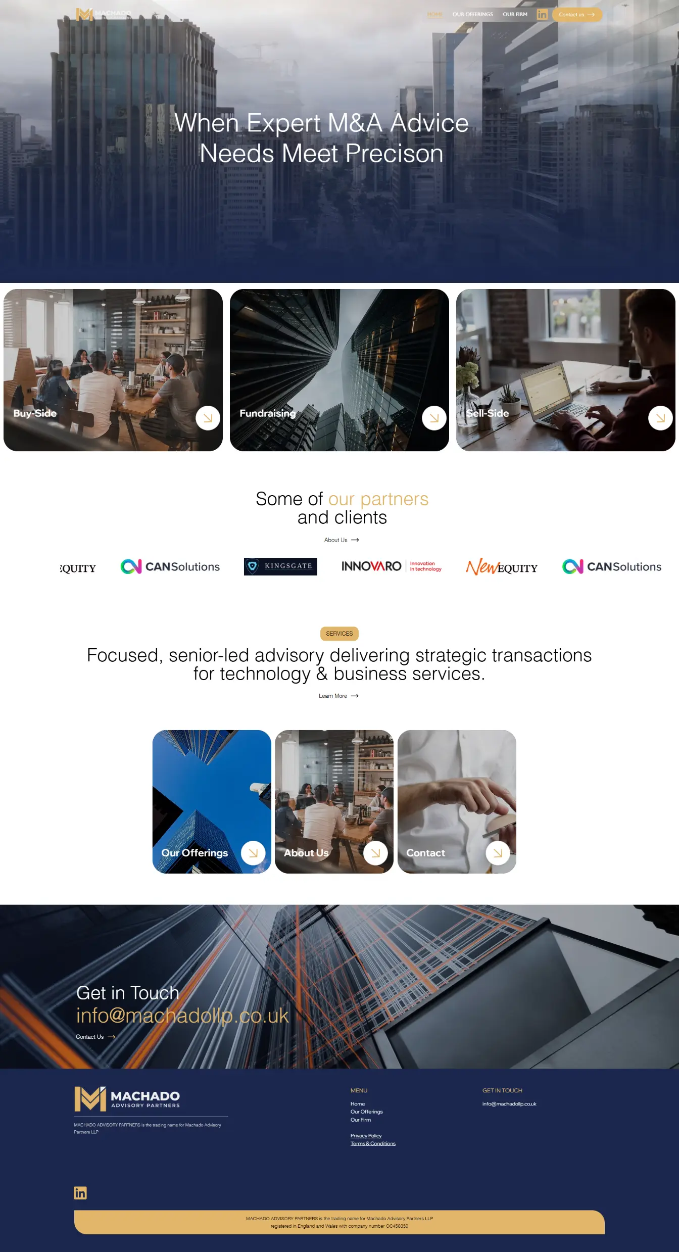 Machado Advisory Partners — website by Websylime