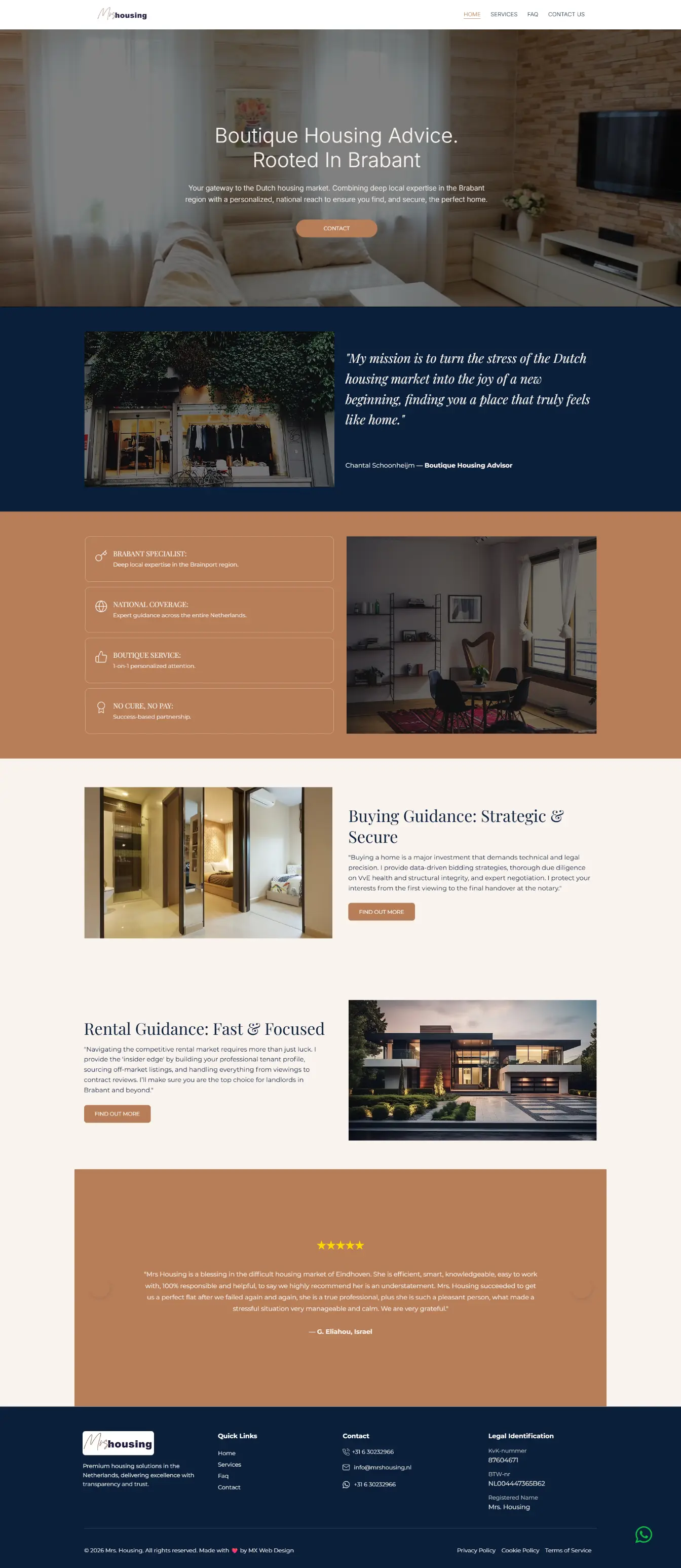 Mrs Housing — website by Websylime