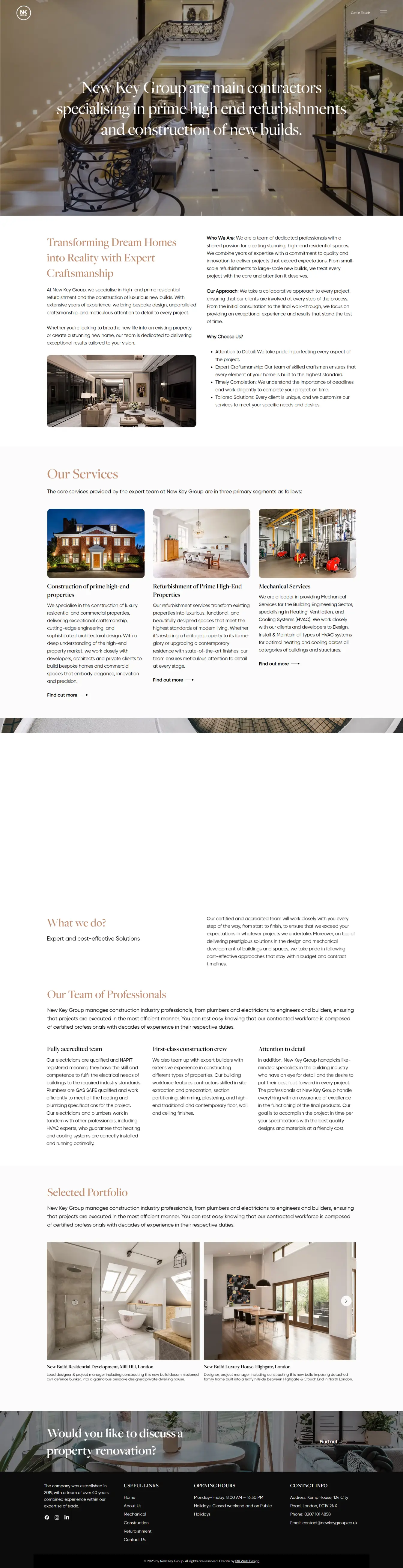 New Key Group — website by Websylime