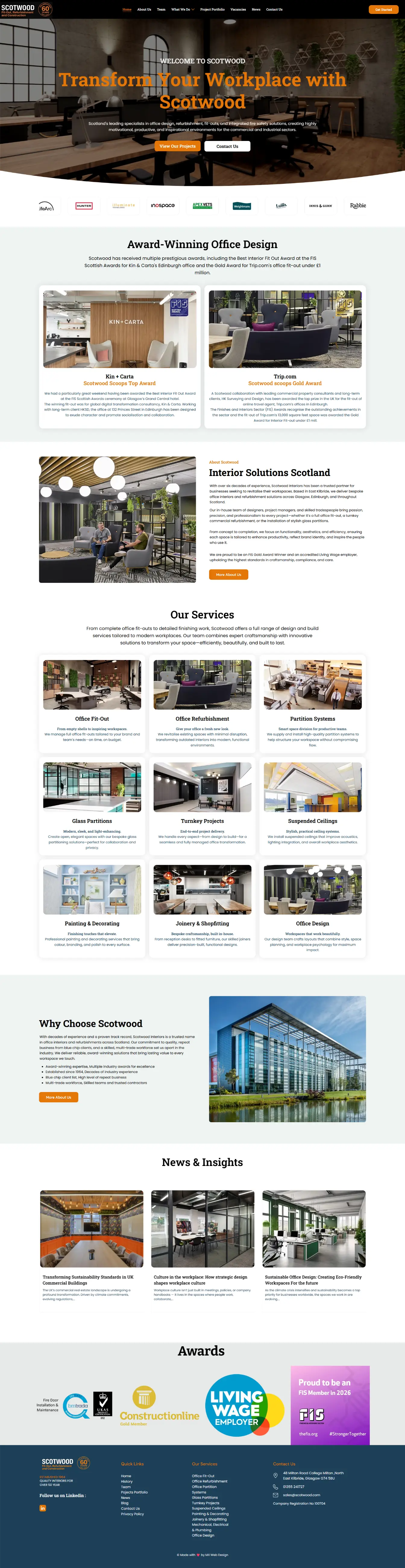 Scotwood — website by Websylime