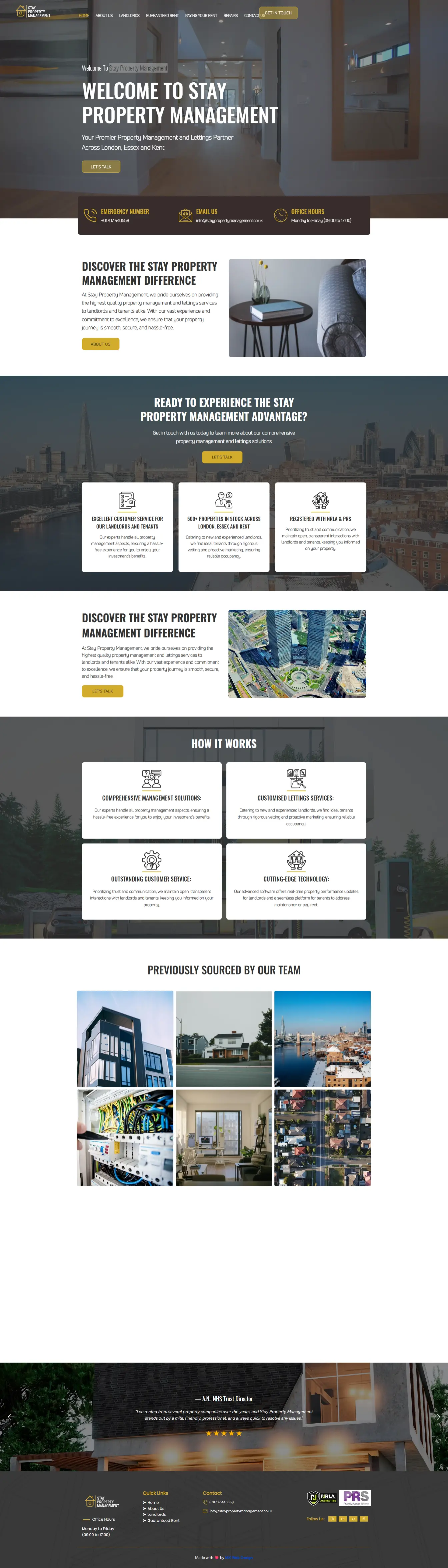 Stay Property Management — website by Websylime