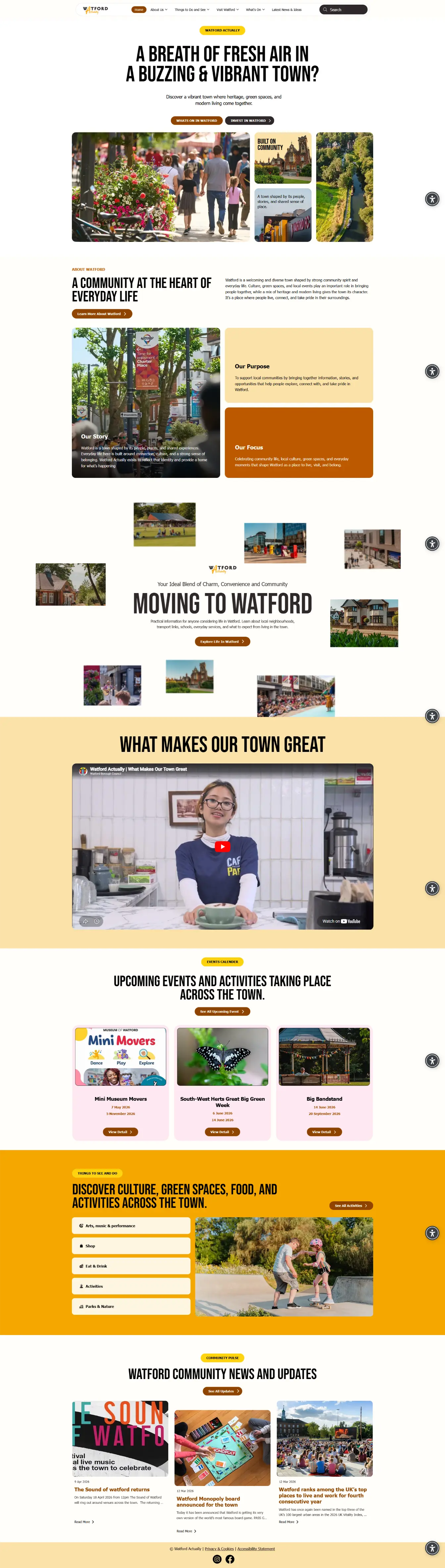 Watford Actually — website by Websylime